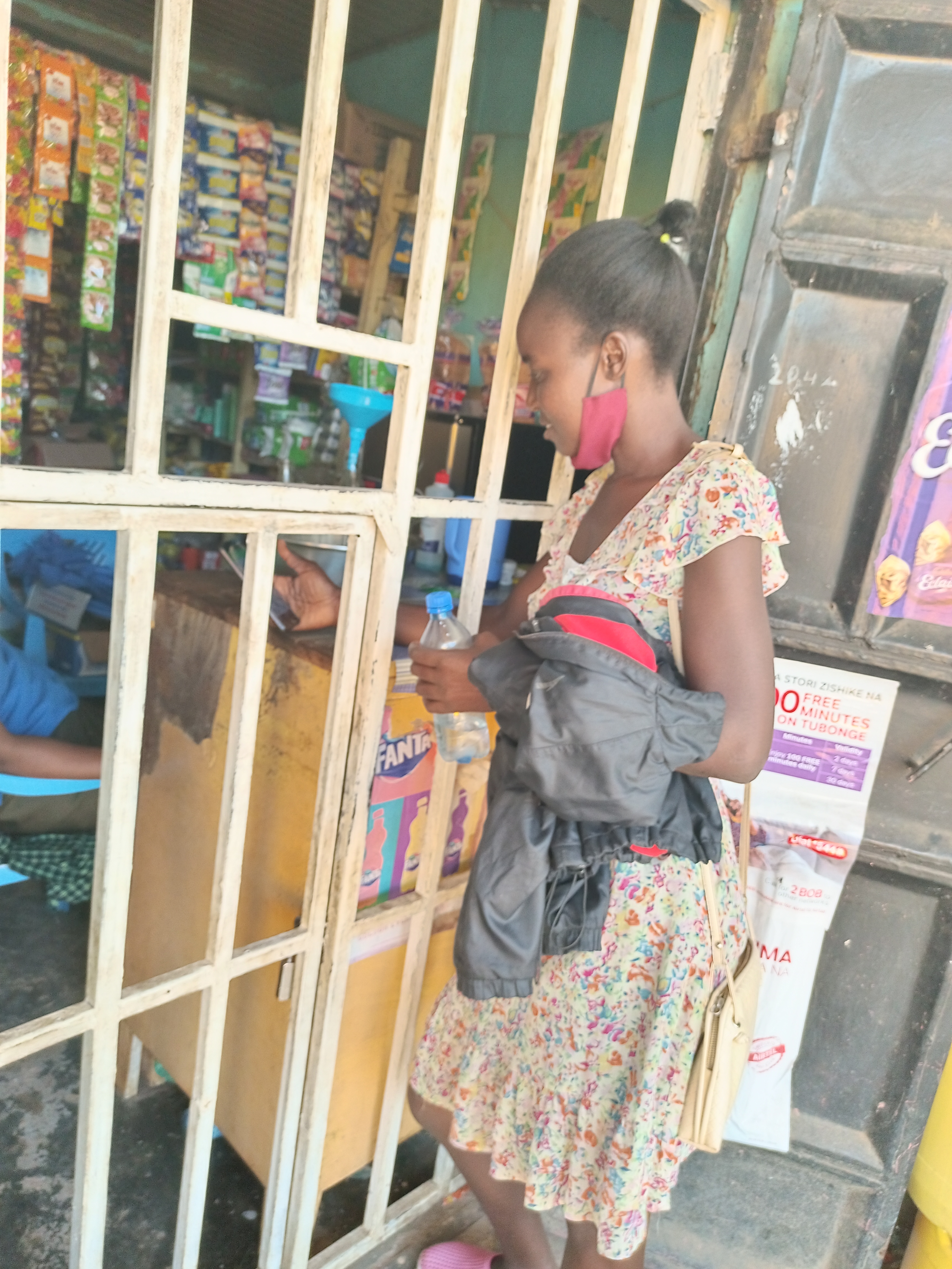 Products on retail shelves